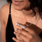 For HER: CUSTOM Forever Yours Paw Print Name Necklace