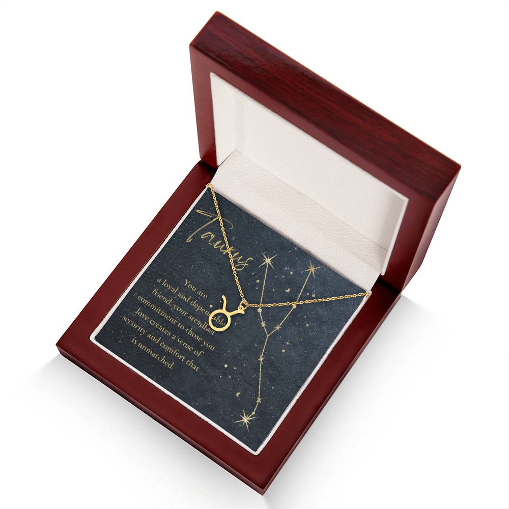 For The STYLEFLUENCER: Zodiac Symbol Necklace (Taurus)