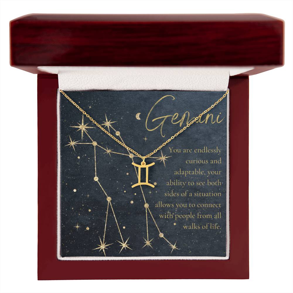 For The STYLEFLUENCER: Zodiac Symbol Necklace (Gemini)