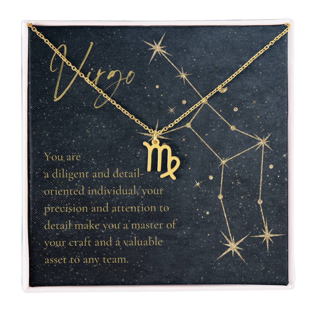 For The STYLEFLUENCER: Zodiac Symbol Necklace (Virgo)